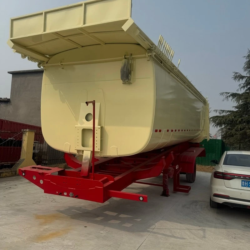 Rear Tipping Dump Semi-trailer factory Rear Tipping Dump Semi-trailer factory